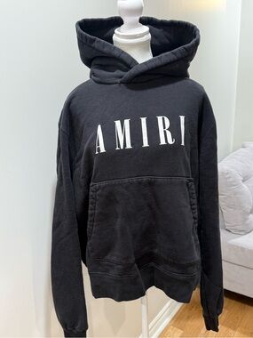 AMIRI Men's Black Logo Hoodie